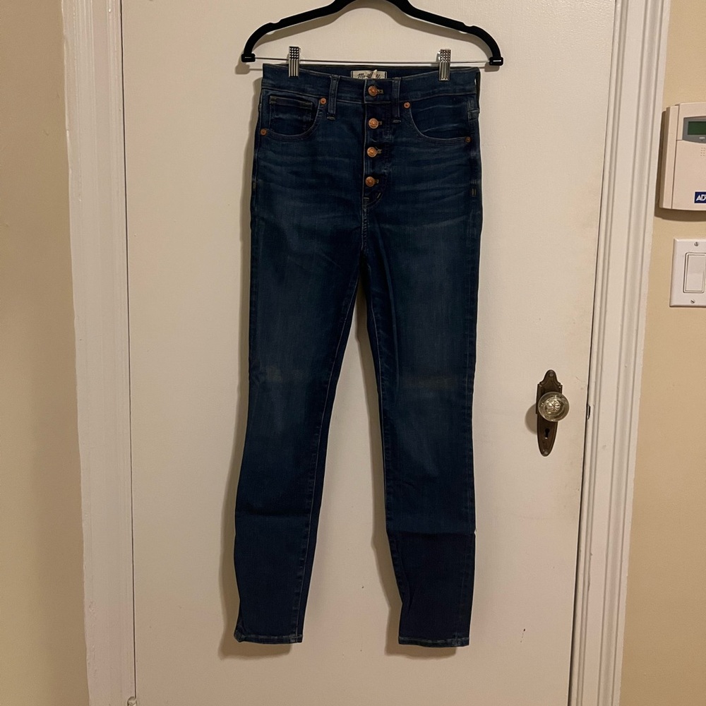 Madewell 11” high rise button up jeans